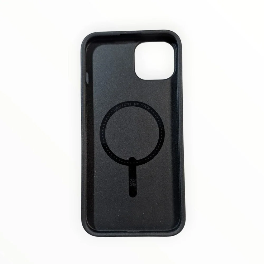 O8-O ZAGG London Snap Series Case for Apple iPhone 15 Plus/14 Plus -‎ Black Geo